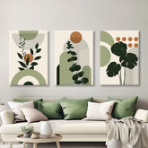 Toile - Green Shapes