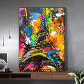 Toile - Eiffel Colors