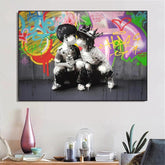 Toile - Kissing Kids