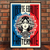 Toile - Liberté Egalité Fraternité
