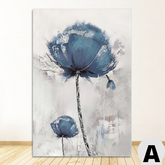 Canvas - Feather & Flowers