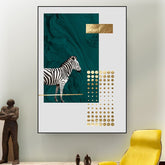 Toile - Zebra Gold Design