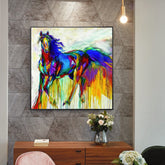 Toile - Rainbow Horse