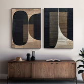 Toile - Abstract Black Retro