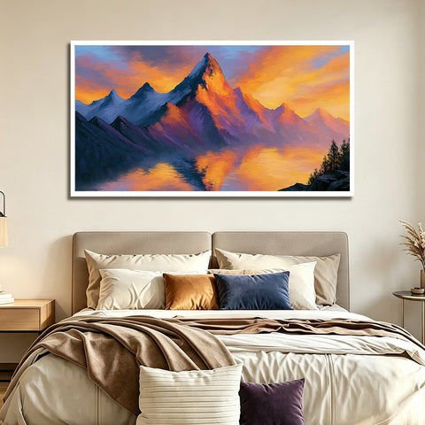 Toile - Golden Peaks