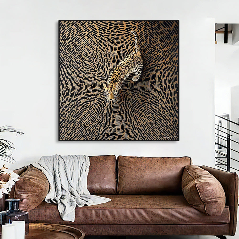 Canvas - Leopard Spiral