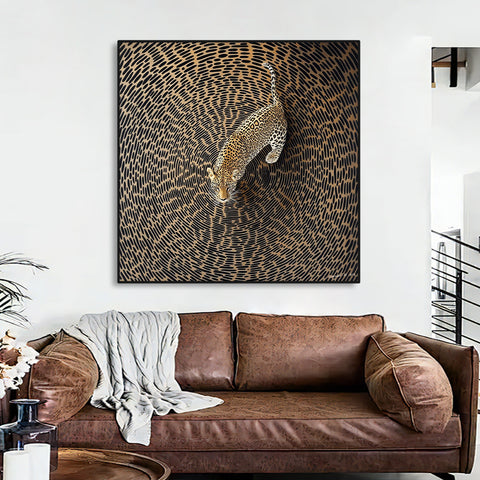 Canvas - Leopard Spiral