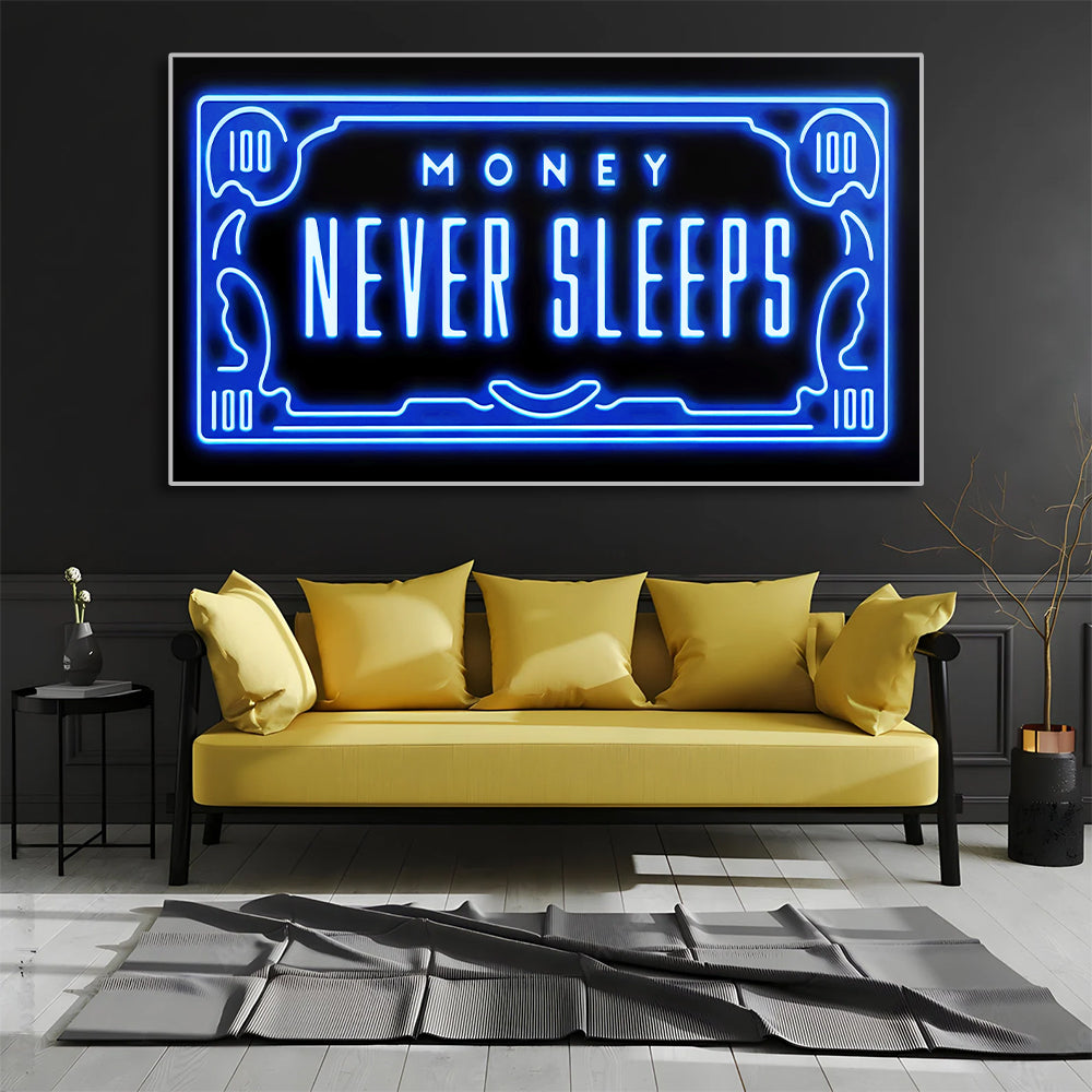 Toile - Money never Sleeps