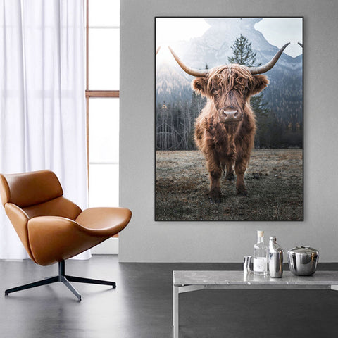 Toile - Highland cattle