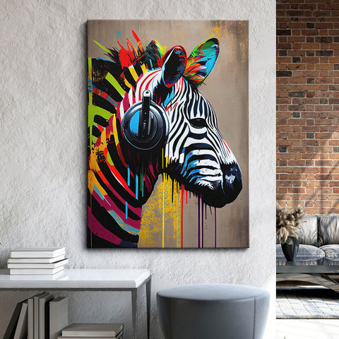 Canvas - Magic Zebra