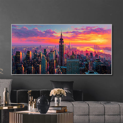 Toile - New York Sunset