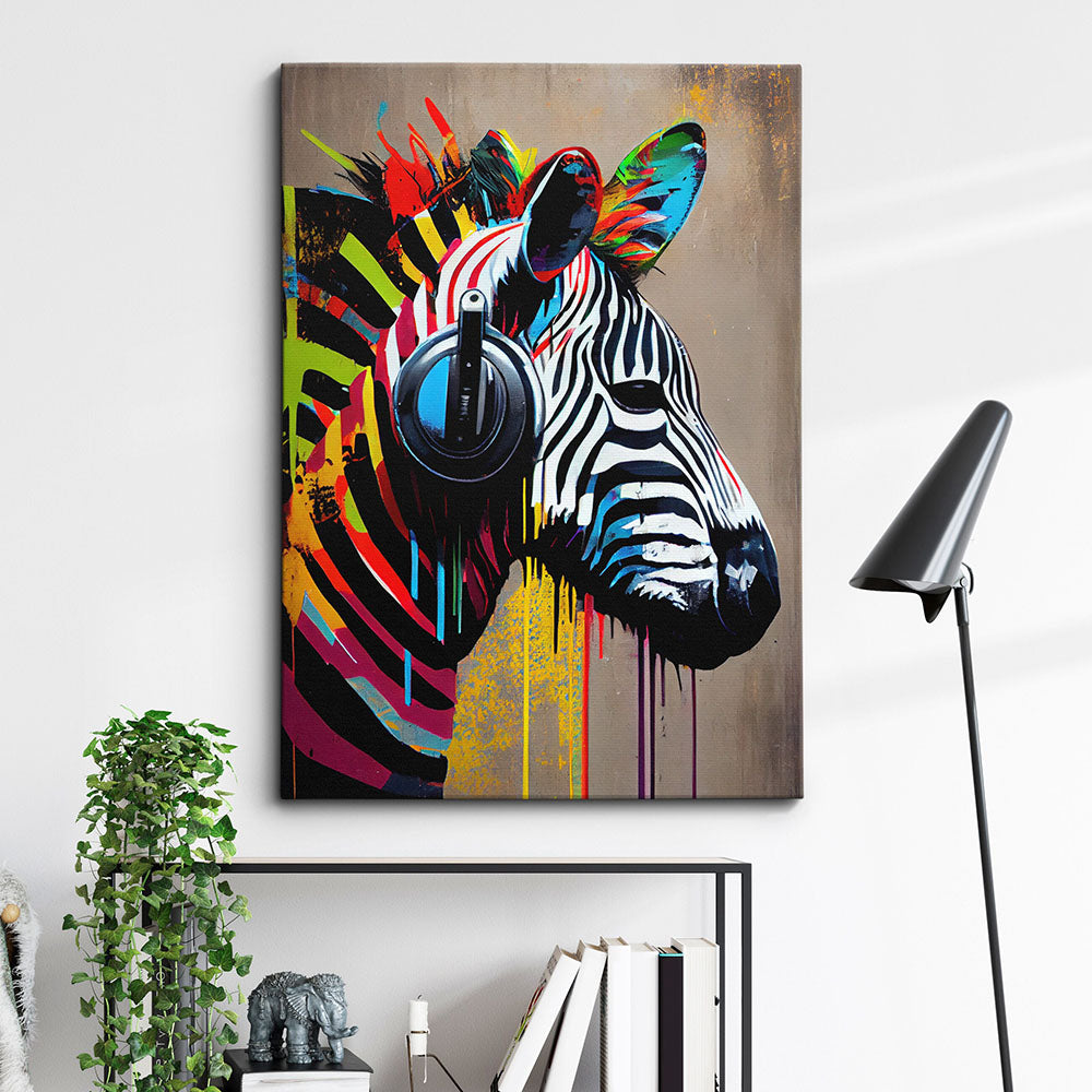 Canvas - Magic Zebra