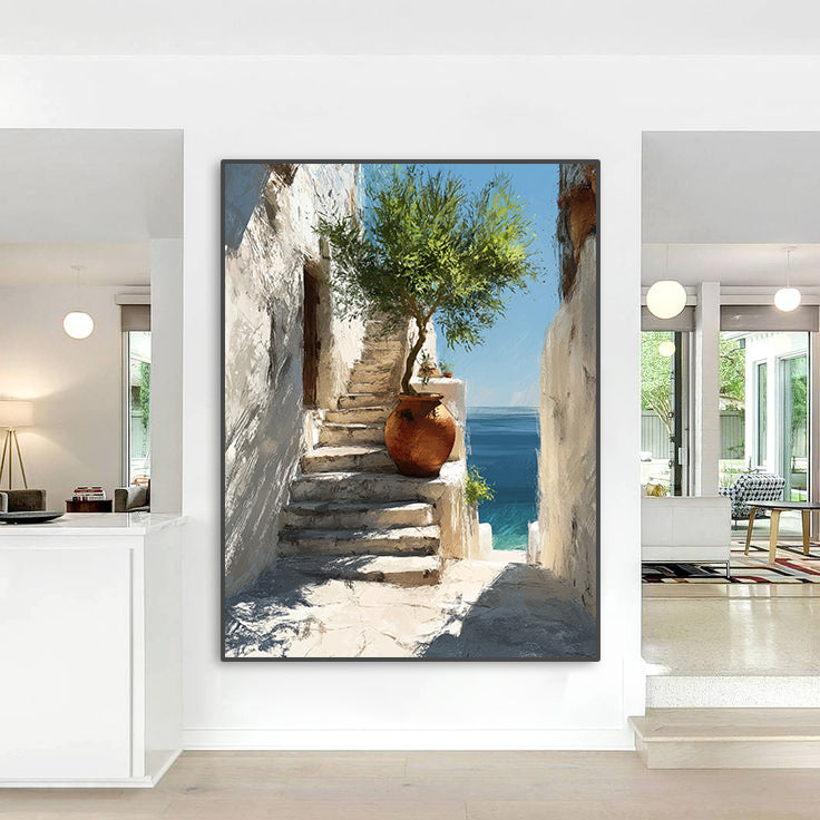 Toile - Mediterranean View