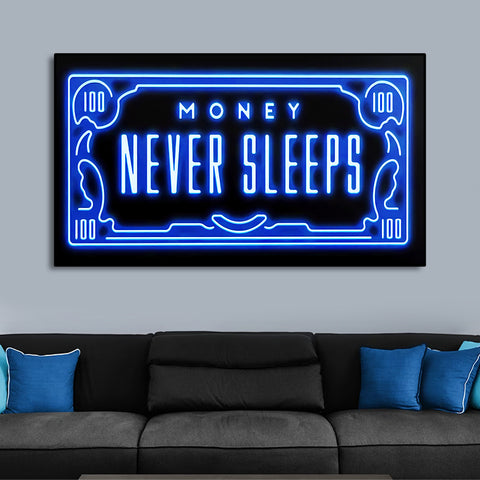 Toile - Money never Sleeps