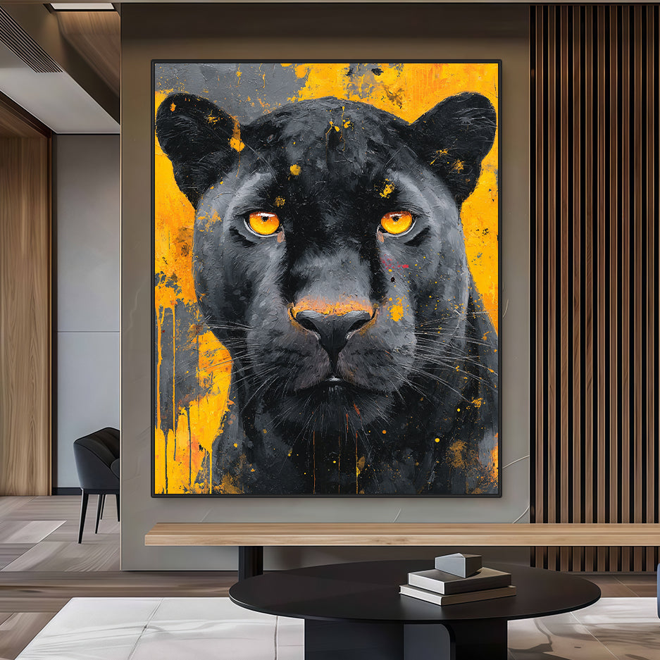Toile - Golden Panther