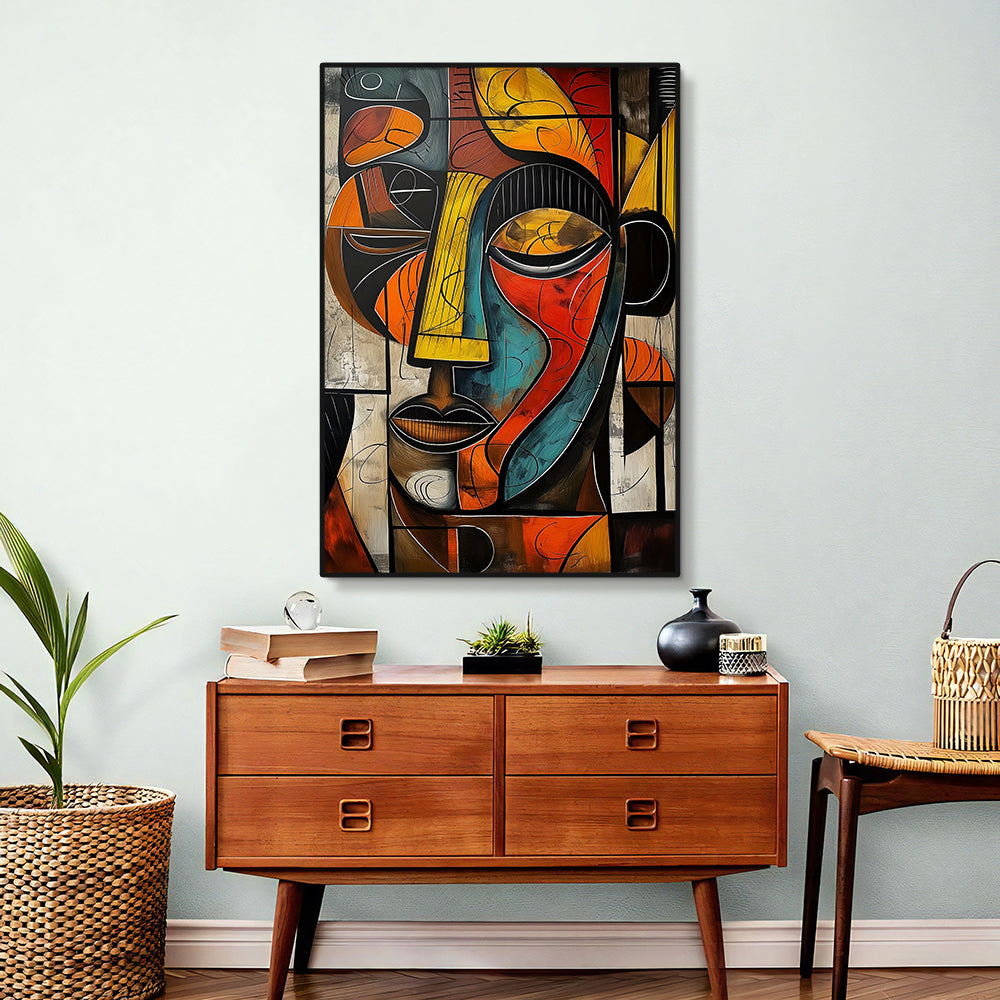 Toile - Cubist Face