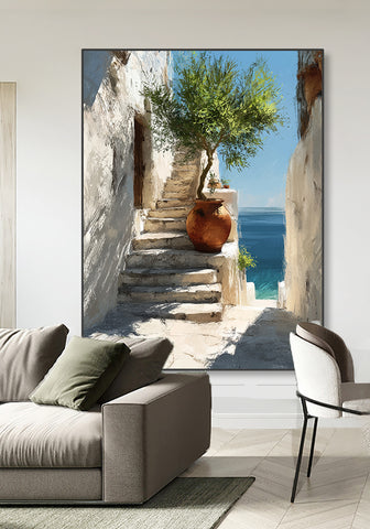 Toile - Mediterranean View