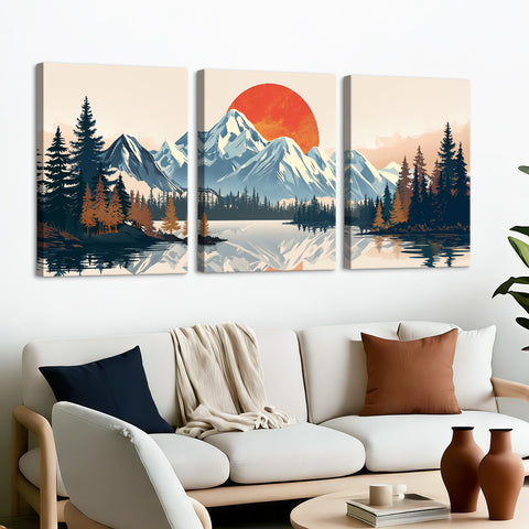 Canvas - Sunset Waves