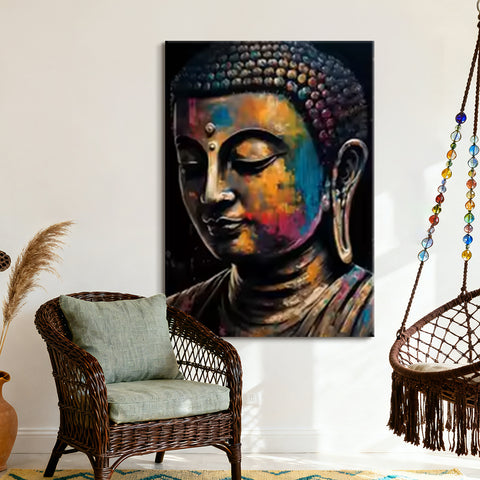 Toile - Painted Buddha