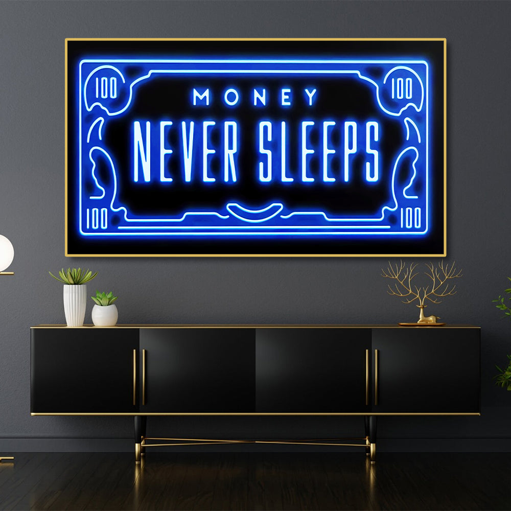 Toile - Money never Sleeps