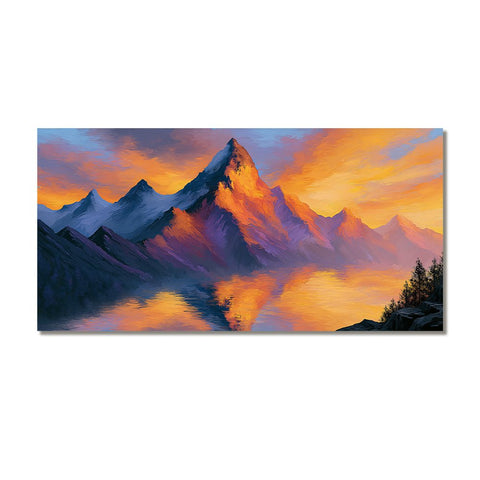 Toile - Golden Peaks