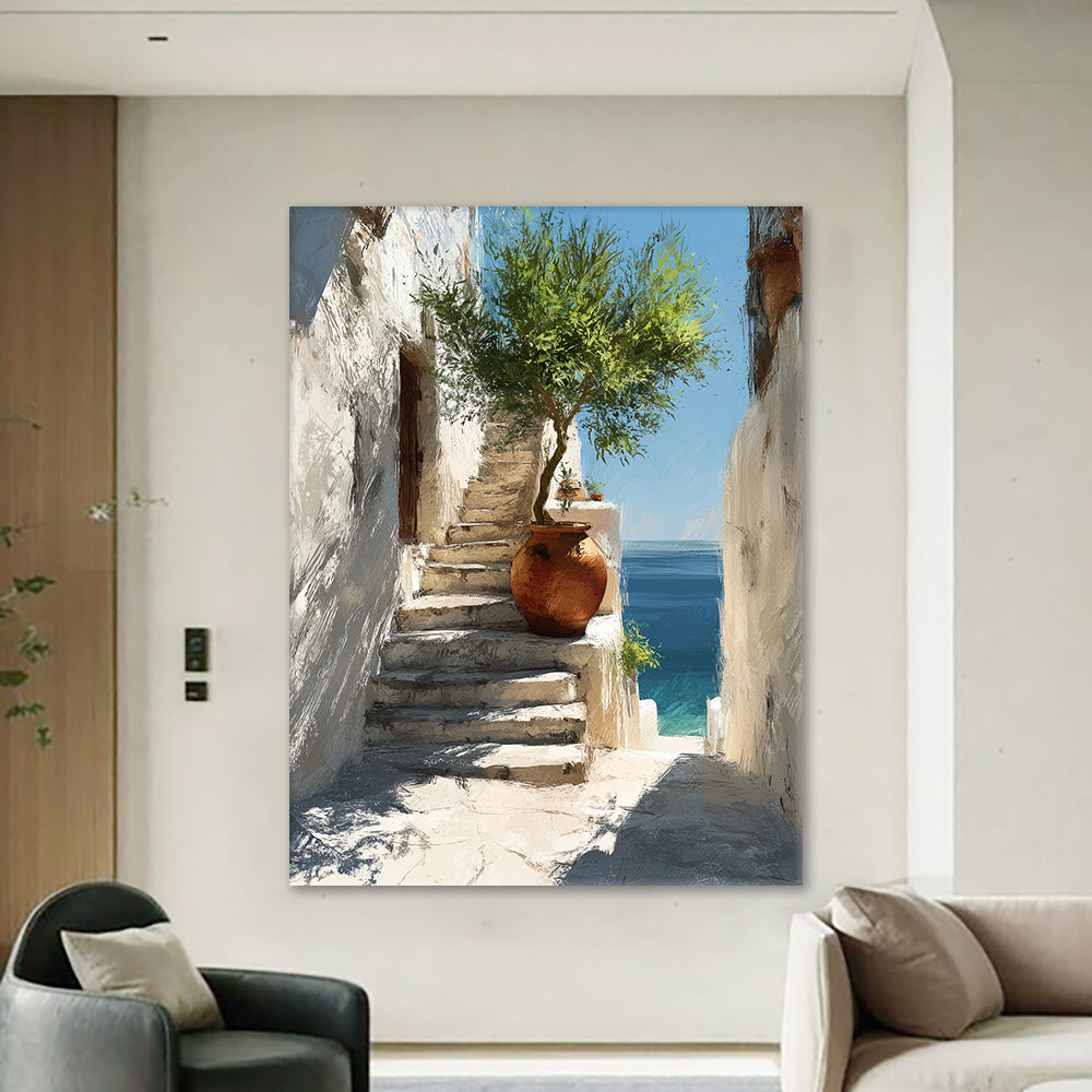 Toile - Mediterranean View