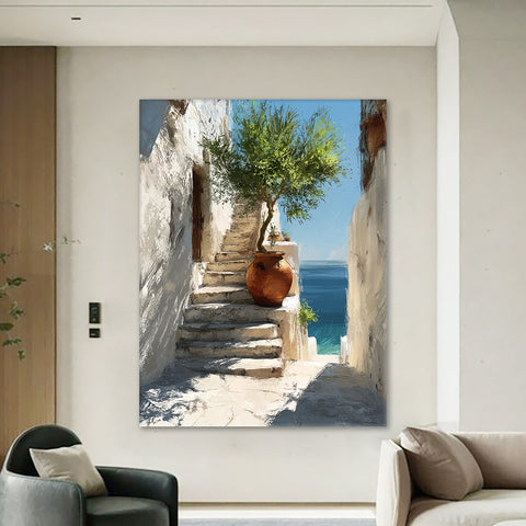 Toile - Mediterranean View