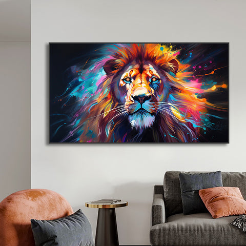 Toile - Lion Galaxy