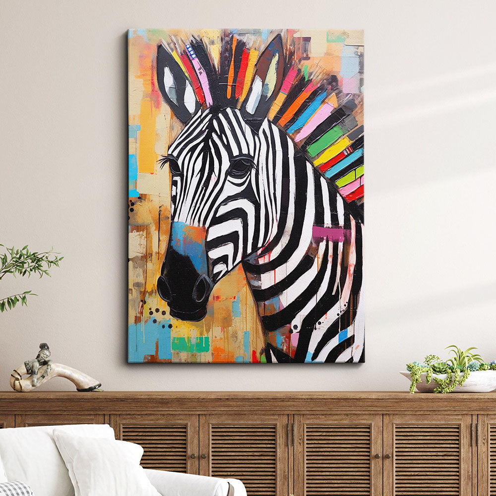 Canvas - Magic Zebra