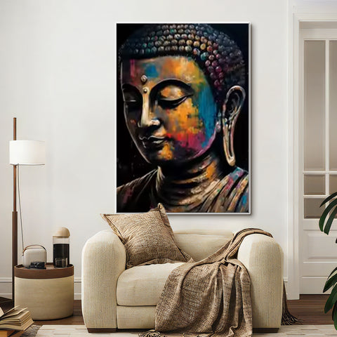Toile - Painted Buddha