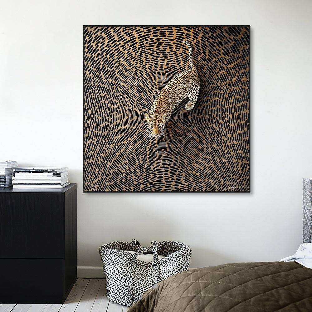 Canvas - Leopard Spiral