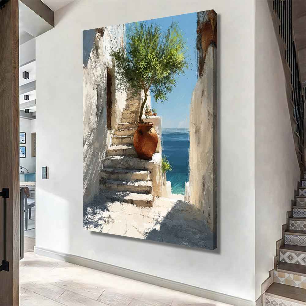 Toile - Mediterranean View