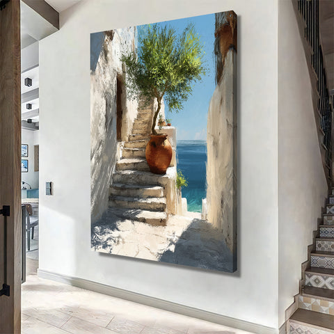 Toile - Mediterranean View