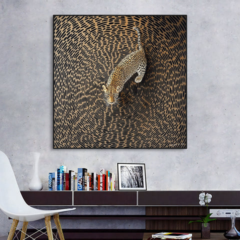 Canvas - Leopard Spiral