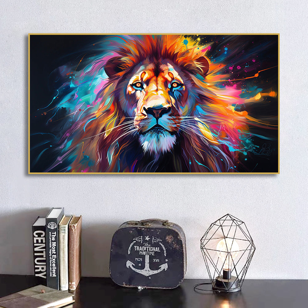 Toile - Lion Galaxy