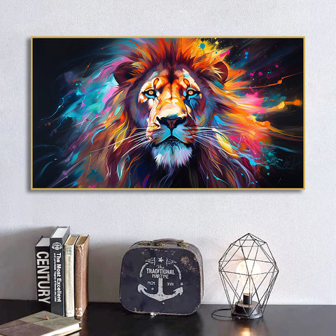Toile - Lion Galaxy