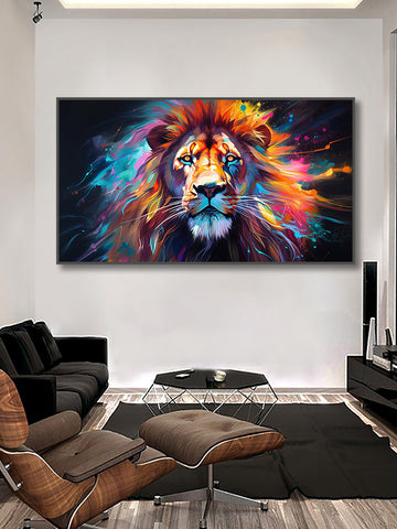 Toile - Lion Galaxy