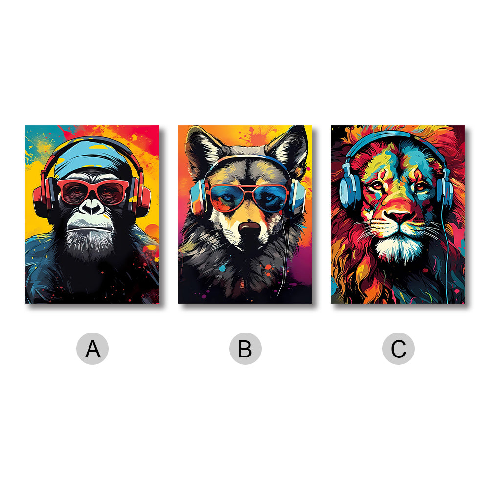 Toile - Funky Animals