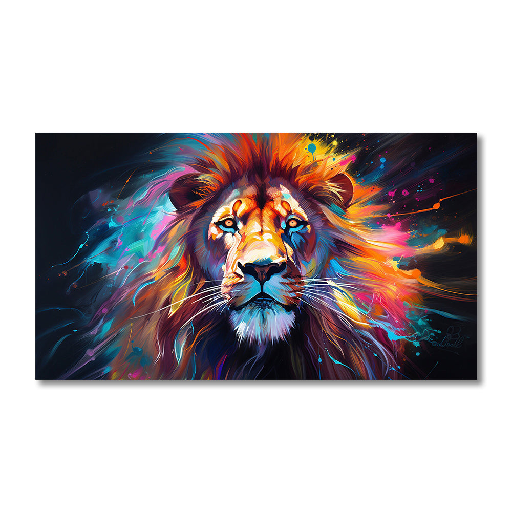 Toile - Lion Galaxy