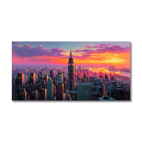 Toile - New York Sunset