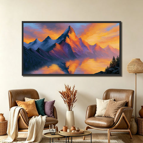 Toile - Golden Peaks