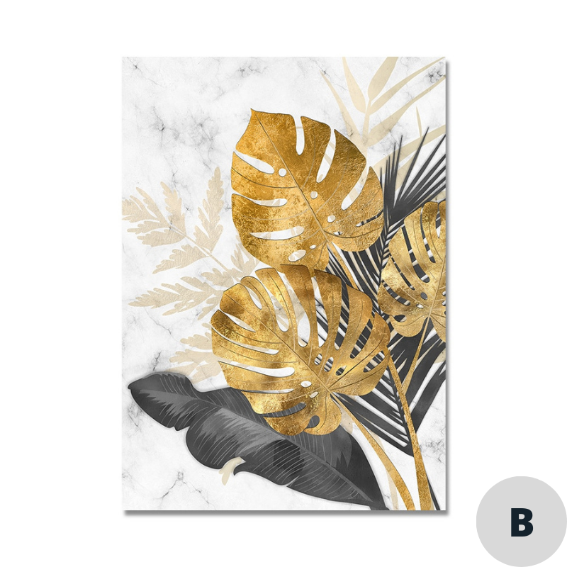 Toile - Gold Tropical