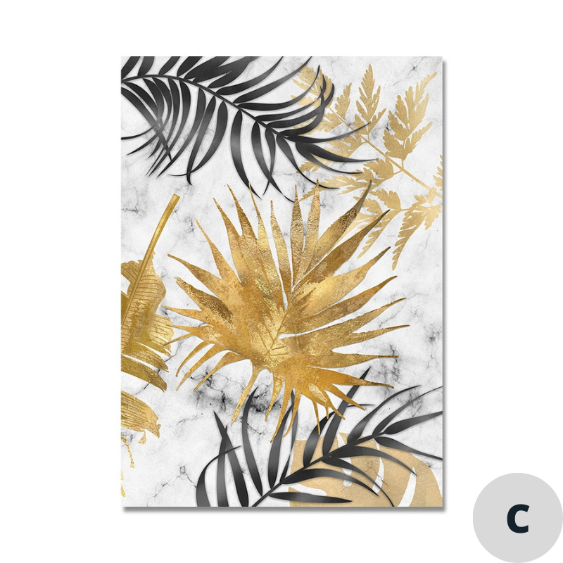 Toile - Gold Tropical