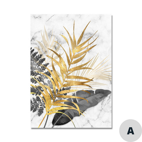 Toile - Gold Tropical