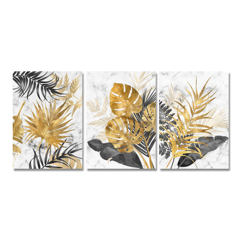 Toile - Gold Tropical