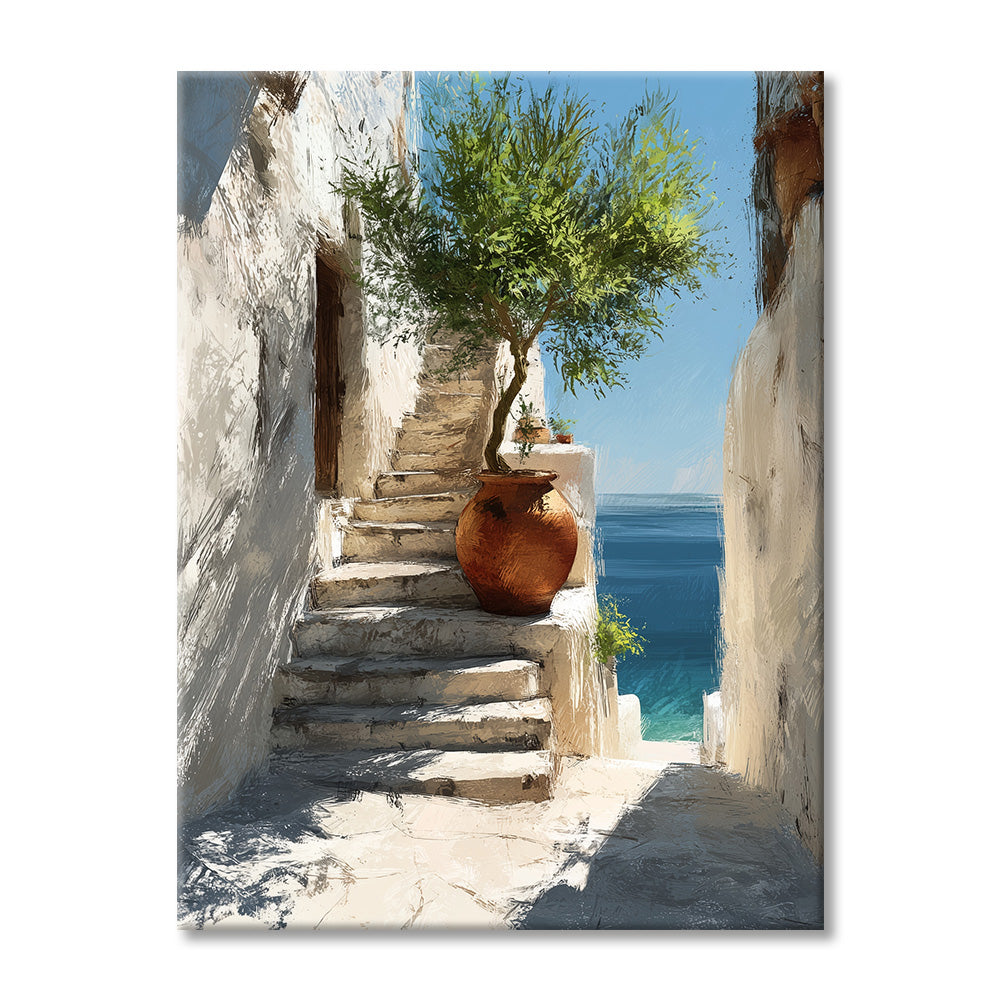 Toile - Mediterranean View