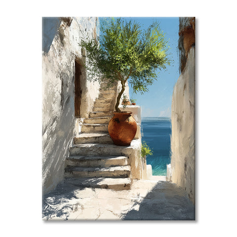 Toile - Mediterranean View
