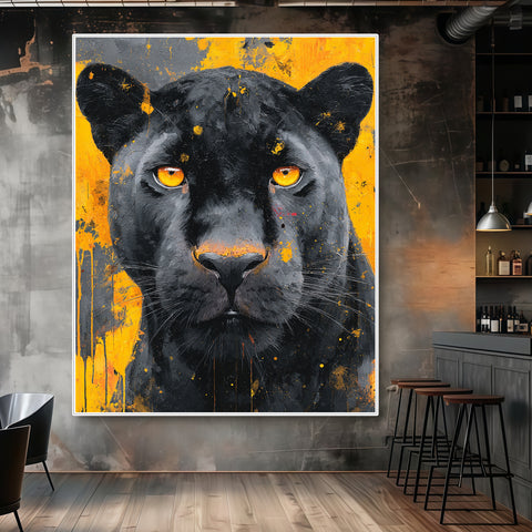 Toile - Golden Panther