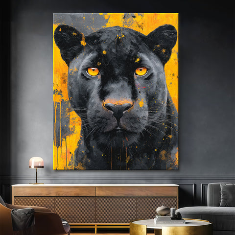 Toile - Golden Panther