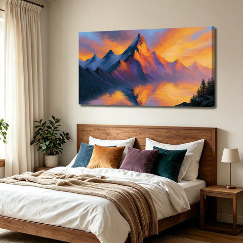 Toile - Golden Peaks